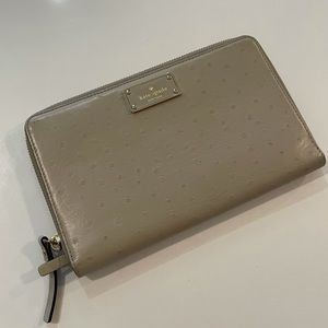 Kate Spade Ostrich Phoenix Travel Wallet